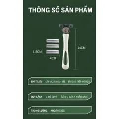 Dao cạo râu 3 lưỡi MEGOES xuất khẩu Đức cao cấp