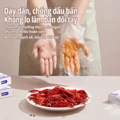 Găng tay TPE dùng 1 lần siêu dai UYIKU Nhật Bản đa năng không bột, an toàn, tiện lợi hộp 100 cái