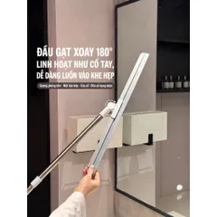 Cây gạt nước sàn nhà Nhật Bản lưỡi silicone 50cm đa năng tay cầm inox chắc chắn
