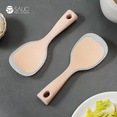 Muôi xới cơm Nhật Bản chống dính cao cấp bằng Silicon có cán dựng chống đổ