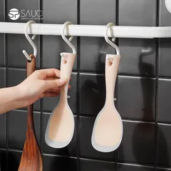 Muôi xới cơm Nhật Bản chống dính cao cấp bằng Silicon có cán dựng chống đổ