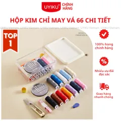 Hộp kim chỉ may vá UYIKU Nhật Bản 46 chi tiết đa năng tiện lợi