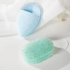 [COMBO 2 MIẾNG] Bọt biển rửa mặt tẩy tế bào chết Uyiku Nhật Bản cao cấp