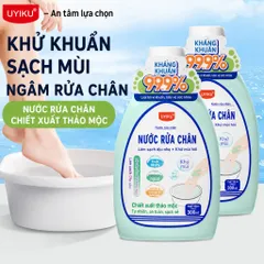 Nước ngân chân thảo mộc Uyiku Nhật Bản khử mùi, giảm mồ hôi chân chai 300ml