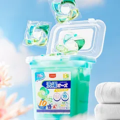 Viên giặt 5in1 Uyiku lưu hương 72 giờ, làm mềm, khử khuẩn, giữ màu hộp 18 viên