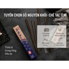[10 ĐÔI] Đũa gỗ cánh gà UYIKU Nhật Bản không sơn, không sáp cao cấp