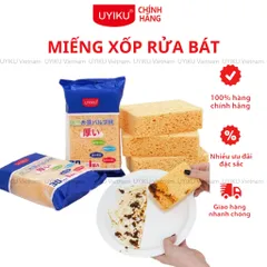 Miếng xốp rửa bát UYIKU Nhật Bản đa năng, tạo bọt dễ dàng vệ sinh siêu sạch