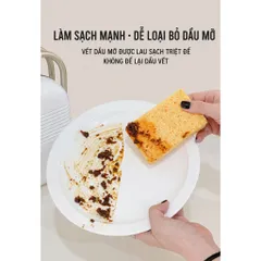 Miếng xốp rửa bát UYIKU Nhật Bản đa năng, tạo bọt dễ dàng vệ sinh siêu sạch