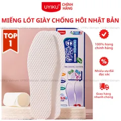 [SET 12 ĐÔI] Lót giày dùng 1 lần Uyiku Nhật Bản từ bột gỗ siêu thấm hút chống hôi chân cao cấp