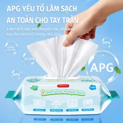 [GÓI 120 TỜ] Khăn lau dầu mỡ nhà bếp đa năng xuất Nhật dùng 1 lần cao cấp