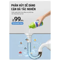 CHAI NƯỚC THÔNG CỐNG UYIKU 500ML – CÔNG NGHỆ NHẬT BẢN khử mùi, diệt khuẩn siêu mạnh