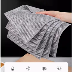 [COMBO] Khăn rửa bát hợp kim mạ nhôm UYIKU Nhật Bản 2 lớp đa năng tiện dụng