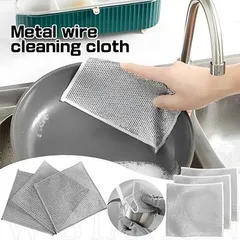 [COMBO] Khăn rửa bát hợp kim mạ nhôm UYIKU Nhật Bản 2 lớp đa năng tiện dụng