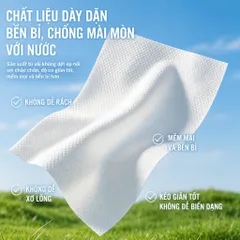Khăn ướt cho bé sợi thực vật mềm mịn Uu-moonma nhập khẩu gói 80 tờ