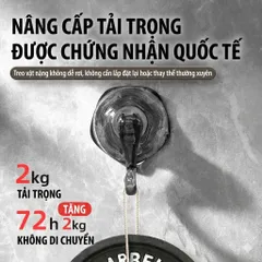 Móc treo tường hút chân không UYIKU Nhật Bản cao cấp 2cái/hộp