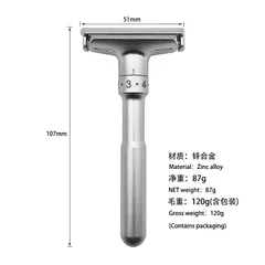 Dao cạo râu cổ điển Classic Nimukira bằng thép không gỉ nguyên khối sang trọng