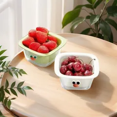 Rổ đựng trái cây mini UYIKU Nhật Bản có 2 lớp hứng nước tiện lợi