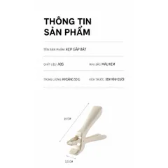 Kẹp gắp đồ nóng UYIKU Nhật Bản chống trượt, chống nóng bằng ABS an toàn