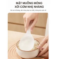 Muôi xới cơm chống dính Uyiku Nhật Bản phủ Nano Bạc kháng khuẩn cao cấp