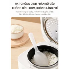 Muôi xới cơm chống dính Uyiku Nhật Bản phủ Nano Bạc kháng khuẩn cao cấp