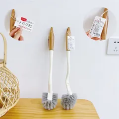 Chổi cọ vệ sinh bồn cầu UYIKU Nhật Bản cước cứng, có tay cầm cán gỗ chắc chắn
