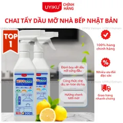 Chai tẩy dầu mỡ nhà bếp UYIKU Nhật Bản hương chanh 500ml