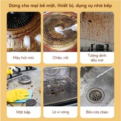 Chai tẩy dầu mỡ nhà bếp UYIKU Nhật Bản hương chanh 500ml