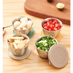 Hũ đựng nước chấm inox UYIKU Nhật Bản có nắp silicon 50ml - Đựng nước sốt, thực phẩm cấp đông cho bé