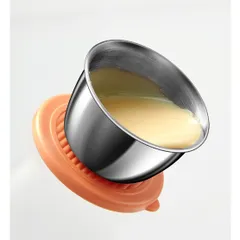 Hũ đựng nước chấm inox UYIKU Nhật Bản có nắp silicon 50ml - Đựng nước sốt, thực phẩm cấp đông cho bé