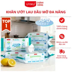 [GÓI 120 TỜ] Khăn lau dầu mỡ nhà bếp đa năng xuất Nhật dùng 1 lần cao cấp