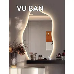 Gương hạt đậu treo phòng tắm bàn trang điểm VUBAN