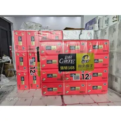 Giấy Rút Caitong chính hãng Đỏ 5 lớp cao cấp từ bột gỗ tự nhiên, túi 12 gói [CHUẨN NỘI ĐỊA TRUNG]