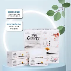 Giấy rút chính hãng CAITONG trắng 5 lớp để bàn siêu dai, mềm mịn [CHUẨN NỘI ĐỊA TRUNG]