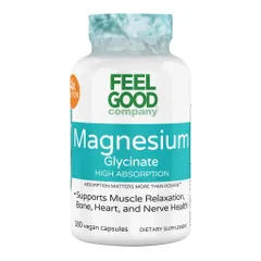 Feel Good Magie Glycinate - Thuần chay dễ hấp thu êm dạ dày hỗ trợ chức năng hệ thần kinh 180 viên chính hãng sản xuất Mỹ