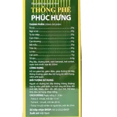(MẪU MỚI) HEN PH - THÔNG PHẾ PHÚC HƯNG - GIẢM HO ĐỜM, THÔNG THOÁNG HÔ HẤP