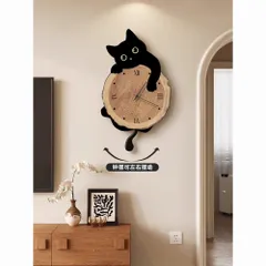Tranh đồng hồ đèn led thú cưng lắc chân mẫu mới hiện đại kèm đinh