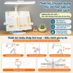 BÀN HỌC CHỐNG CẬN, 3 MỨC ĐỘ SÁNG, ĐỄ DÀNG ĐIỀU CHỈNH, PHÙ HỢP VỚI TẤT CẢ MỌI NGƯỜI