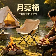 Trailtop Ghế Gấp Gọn Camping - Ghế Câu Cá Dã Ngoại Nhẹ Gọn, Ghế Mặt Trăng Chịu Lực 160kg