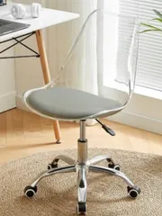 Ghế Xoay Trang Điểm Bằng acrylic Trong Suốt Thoải Mái Tiện Dụng Cho Văn Phòng / Phòng Ngủ