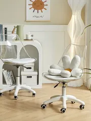 Ghế Xoay Trang Điểm Bằng acrylic Trong Suốt Thoải Mái Tiện Dụng Cho Văn Phòng / Phòng Ngủ