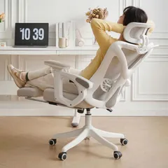 Ghế công thái học Ergonomic S08, Ghế xoay ngả lưng, gác chân thư giãn, streamer, làm việc, giải tr