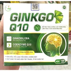 Ginkgo Q10 hoạt huyết dưỡng não đau đầu chóng mặt tăng cường lưu thông máu đau đầu chóng mặt tiền đình
