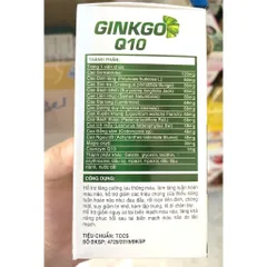 Ginkgo Q10 hoạt huyết dưỡng não đau đầu chóng mặt tăng cường lưu thông máu đau đầu chóng mặt tiền đình