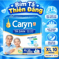 Tã Dán Caryn Xanh Cho Người Lớn Size M40 L40 XL10 XL20 – Tã Bỉm Người Già Thấm Hút Tốt, Chống Tràn