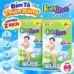 [ COMBO 2 BỊCH ] Tã Quần Baby Love Chính Hãng M48 L48 XL48 2XL48 3XL33 4XL33 5XL33 – Bỉm Quần Mềm Mỏng, Thấm Hút Tốt