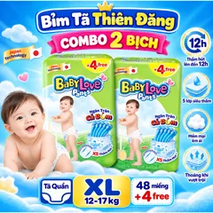 [ COMBO 2 BỊCH ] Tã Quần Baby Love Chính Hãng M48 L48 XL48 2XL48 3XL33 4XL33 5XL33 – Bỉm Quần Mềm Mỏng, Thấm Hút Tốt