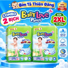 [ COMBO 2 BỊCH ] Tã Quần Baby Love Chính Hãng M48 L48 XL48 2XL48 3XL33 4XL33 5XL33 – Bỉm Quần Mềm Mỏng, Thấm Hút Tốt