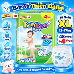 Tã Quần Baby Love Chính Hãng M48 L48 XL48 2XL48 3XL33 4XL33 5XL33 – Bỉm Quần Cho Bé Mềm Mỏng, Thấm Hút Tốt