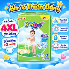 Tã Quần Baby Love Chính Hãng M48 L48 XL48 2XL48 3XL33 4XL33 5XL33 – Bỉm Quần Cho Bé Mềm Mỏng, Thấm Hút Tốt