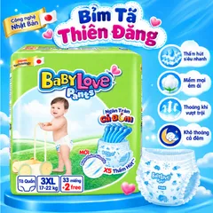 Tã Quần Baby Love Chính Hãng M48 L48 XL48 2XL48 3XL33 4XL33 5XL33 – Bỉm Quần Cho Bé Mềm Mỏng, Thấm Hút Tốt